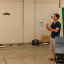Flying Face Engagement: Aligning a UAV to Directly Face a Moving Uninstrumented User